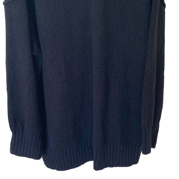 FREE PEOPLE Brookside Tunic Oversized Chunky Sweater in Black, Size X-Large - Picture 12 of 16
